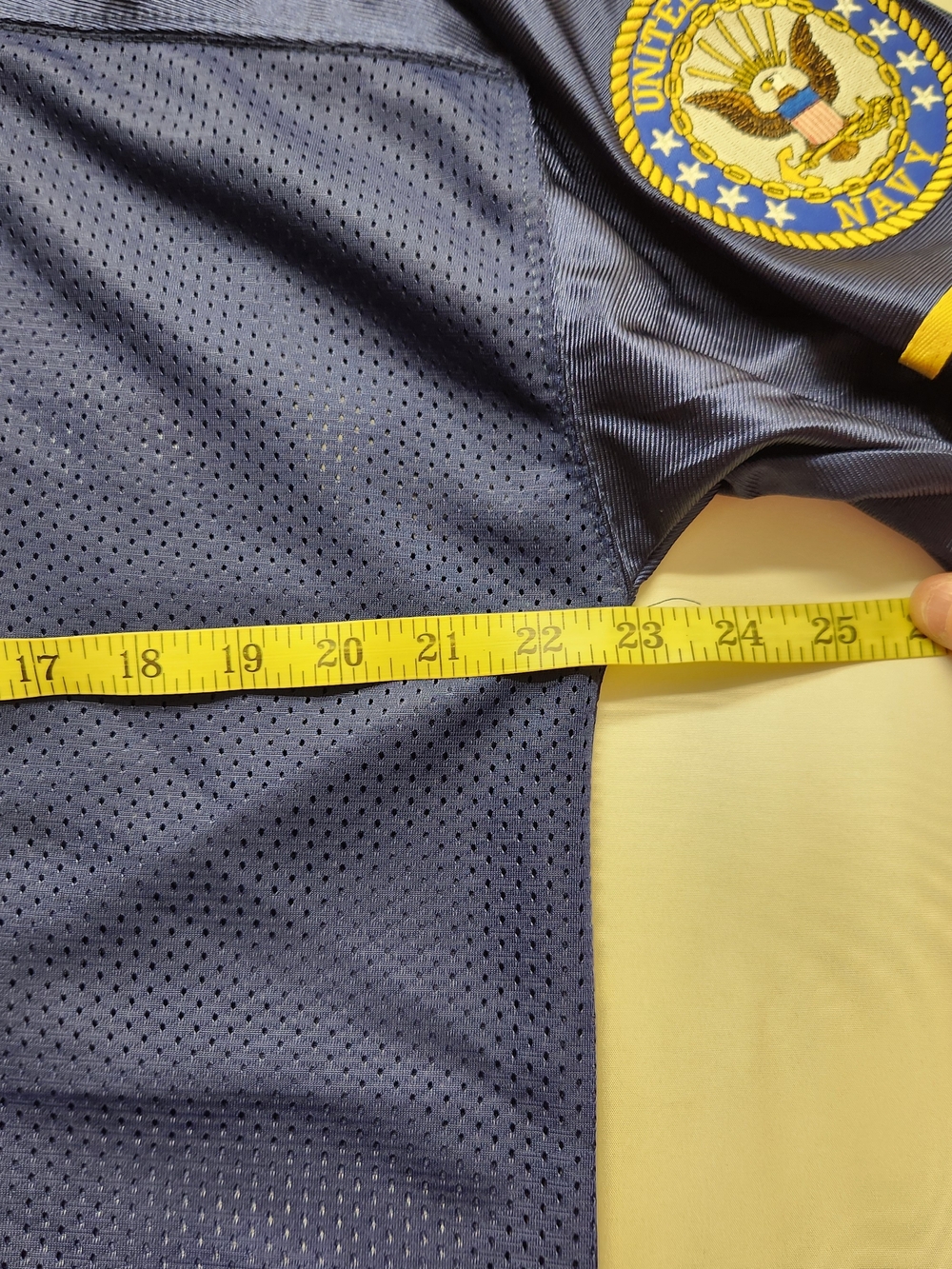 ⭐️JWM U.S. Navy Officially Licensed Football Jersey Blue Mens Large Sewn Logo - Picture 7 of 13
